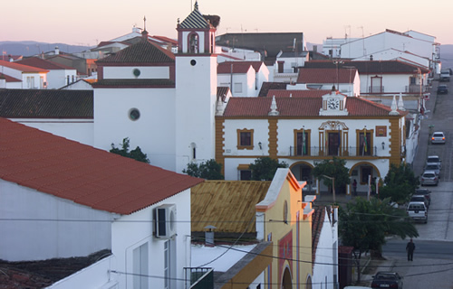 panormica de casas y edificios centrales,