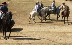 Romeros en caballo